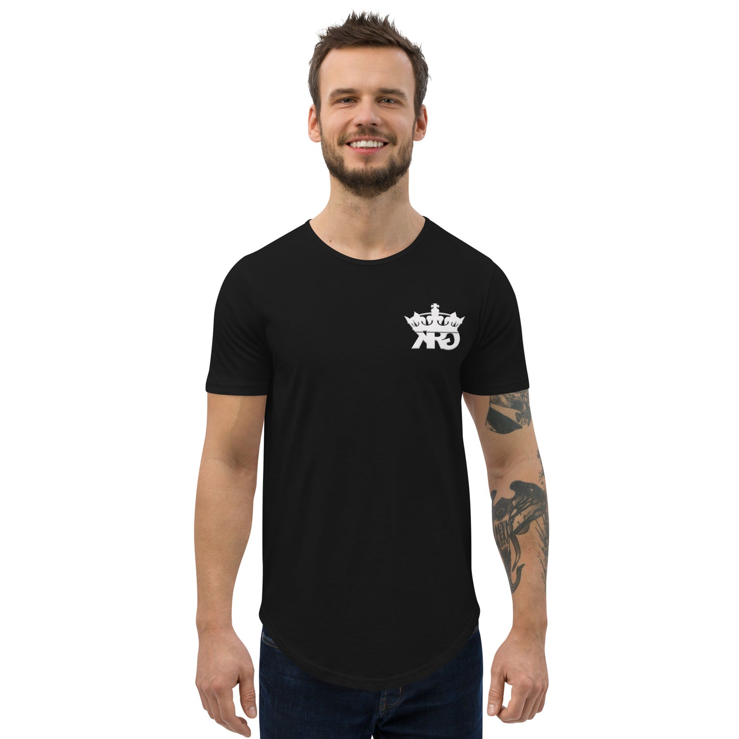 KRG Men's Curved Hem T-Shirt